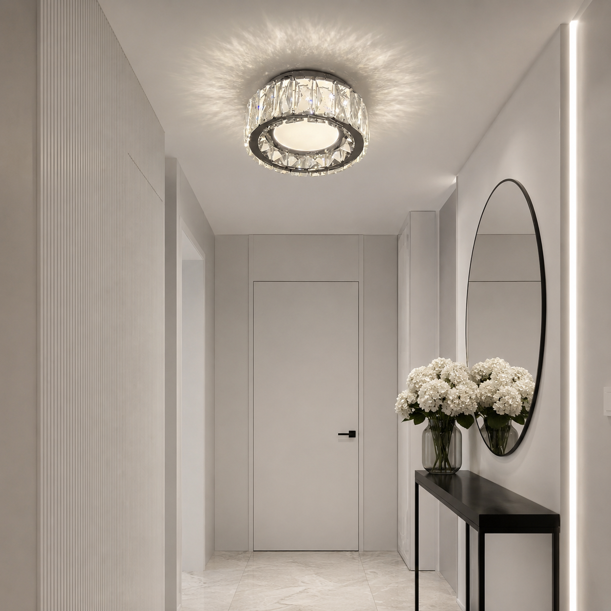Lustra Led pentru hol Mini Smoot 36W Happy Light