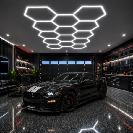 Sistem Led Garaj HoneyComb 14 Hexagoane