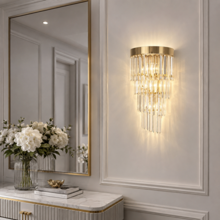Aplica Cristalli Gold M2 Happy Light