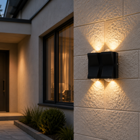 Aplica Led Exterior Dual BK
