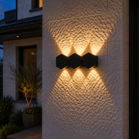 Aplica Led Exterior Hexa 6W Lumină caldă