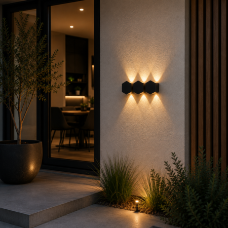Aplica Led Exterior Hexa 6W Lumină caldă Happy Light