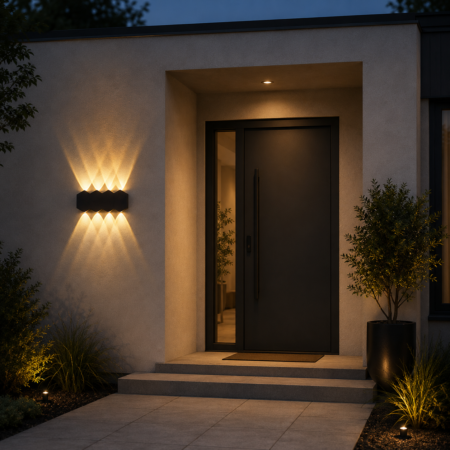 Aplica Led Exterior Hexa 8W Lumină caldă