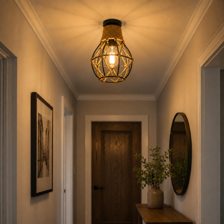 Lustra pentru hol Model Rustic