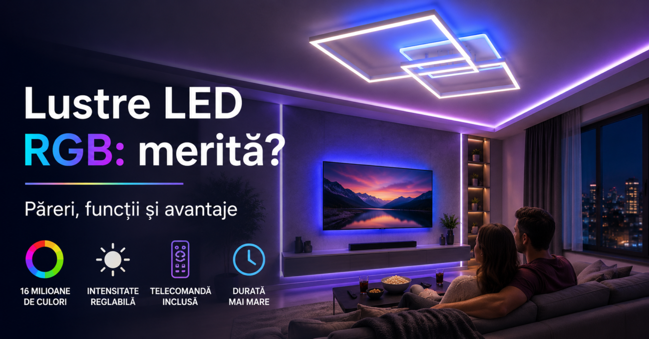 Lustre LED RGB. Păreri, funcții și avantaje