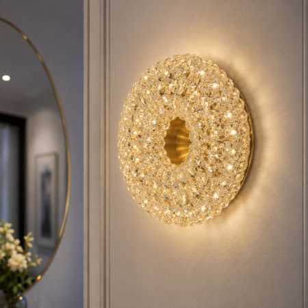 Aplica Riah Crystal Gold Happy Light