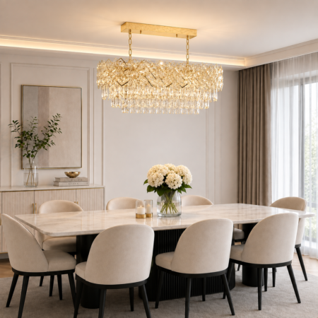 Candelabru auriu Roncaro 60x30cm Happy Light