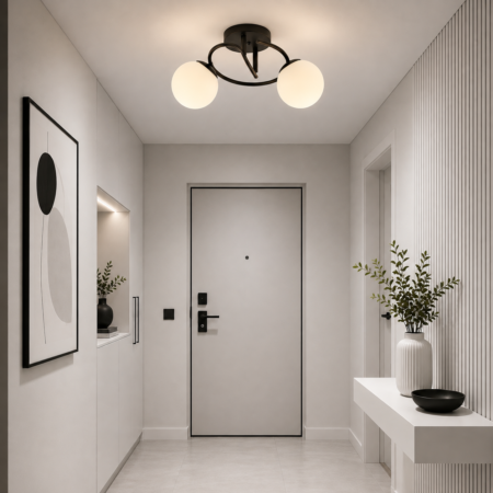 Lustra Sfera Black 2 globuri
