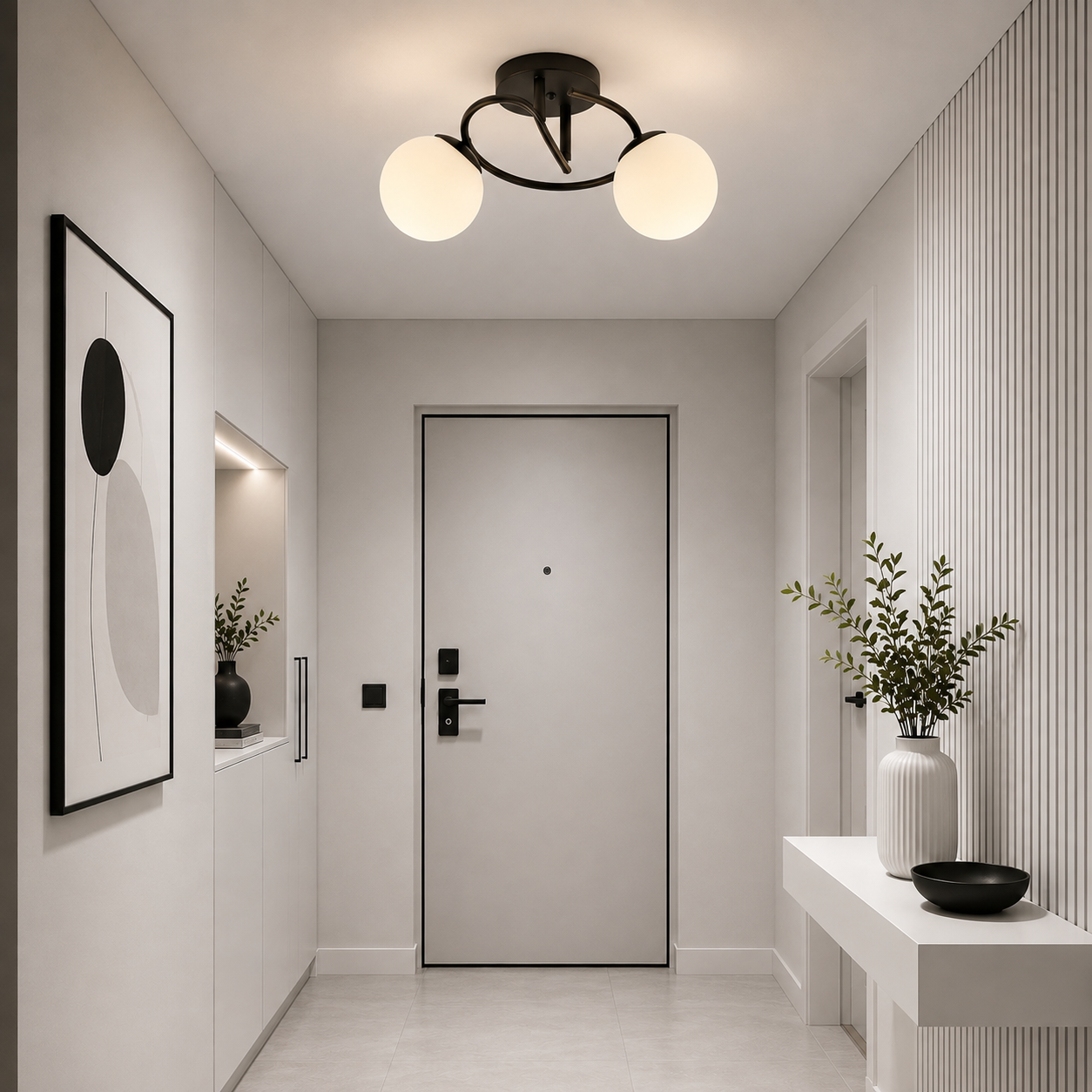 Lustra Sfera Black 2 globuri Lustra Sfera Black 2 globuri