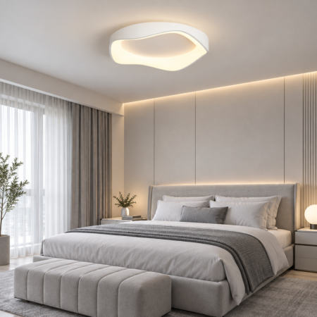 Lustra Led dormitor Flow White 50W