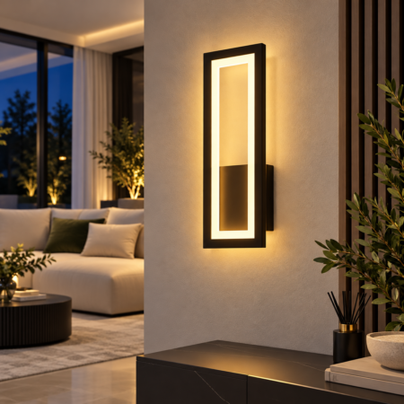 Aplica Led Cenco Black 20W Happy Light