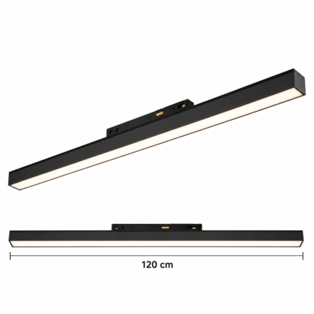 Spot Led Liniar Negru pentru Sina Magnetica 120cm