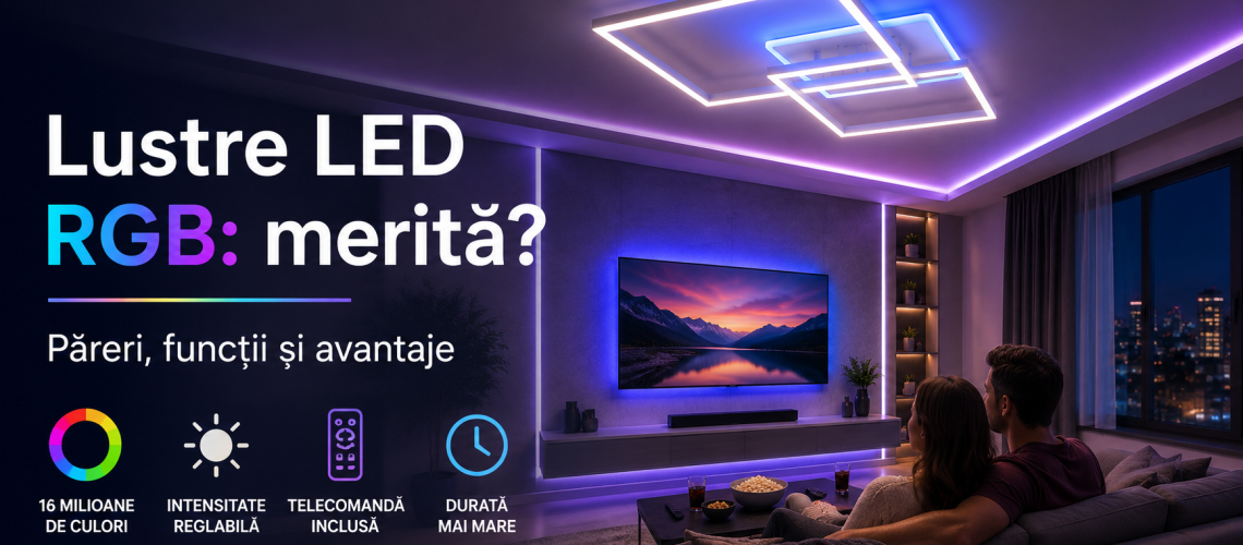 Lustre LED RGB. Păreri, funcții și avantaje