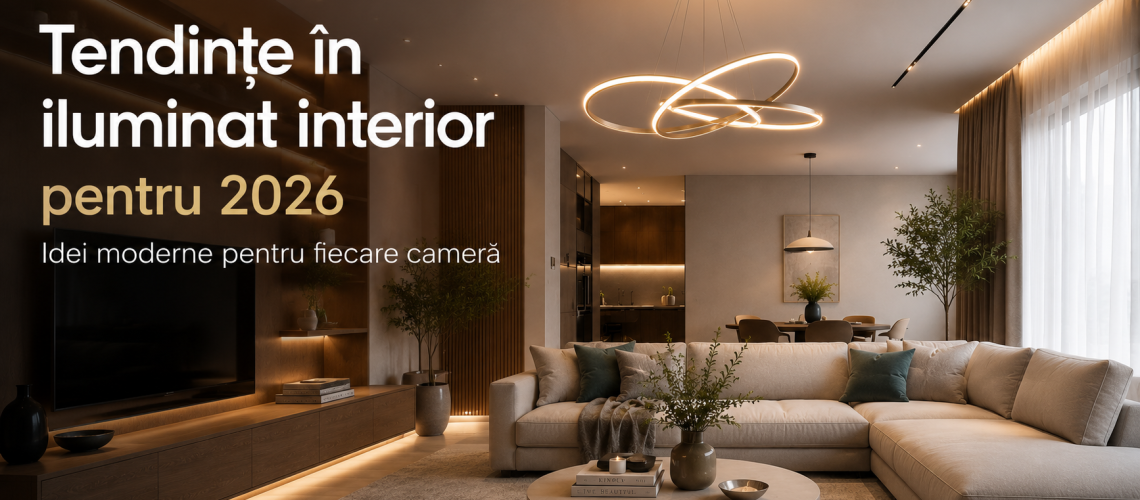 Tendințe în iluminat interior pentru 2026 - Idei moderne pentru fiecare cameră Happy Light